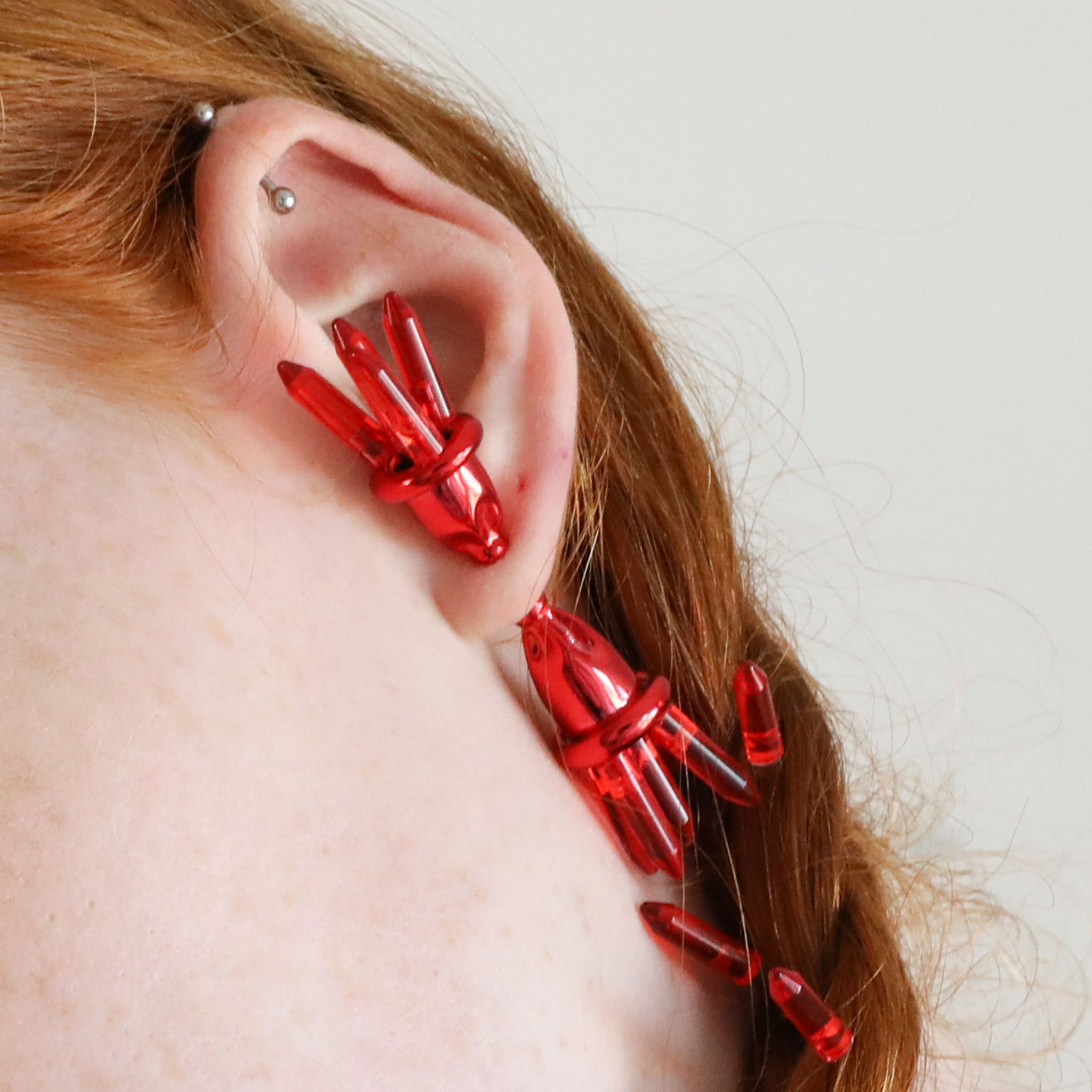 Phygital Wanderlust Earring with Silver & E-Waste